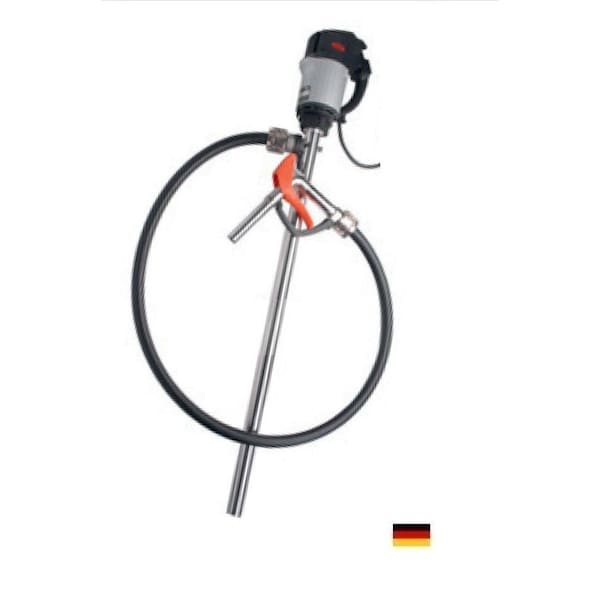 Flux Drum Pump, Stainless Steel, 47" Long, Exp Proof Motor, 120V, 60Hz, 1ph, 460W Power, 9 ft hose, hand nozzle 24-ZORO0239 - main